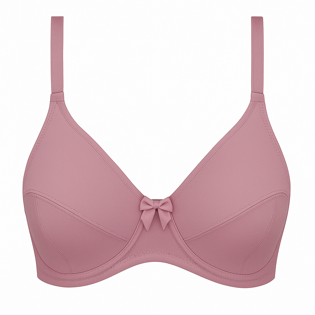 Tea Pink Curvy Quattro Support Double Layered Bra