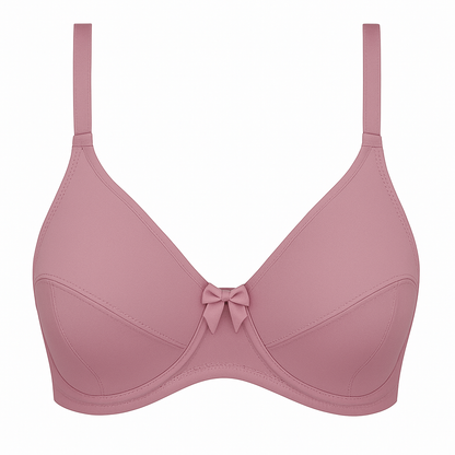 Tea Pink Curvy Quattro Support Double Layered Bra