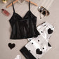 Black Hearts Cami with Trouser