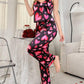 Red & Black Hearts Cami with Trouser