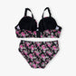 Pack Of 3 (Pink+Red+Black - Floral Padded Set