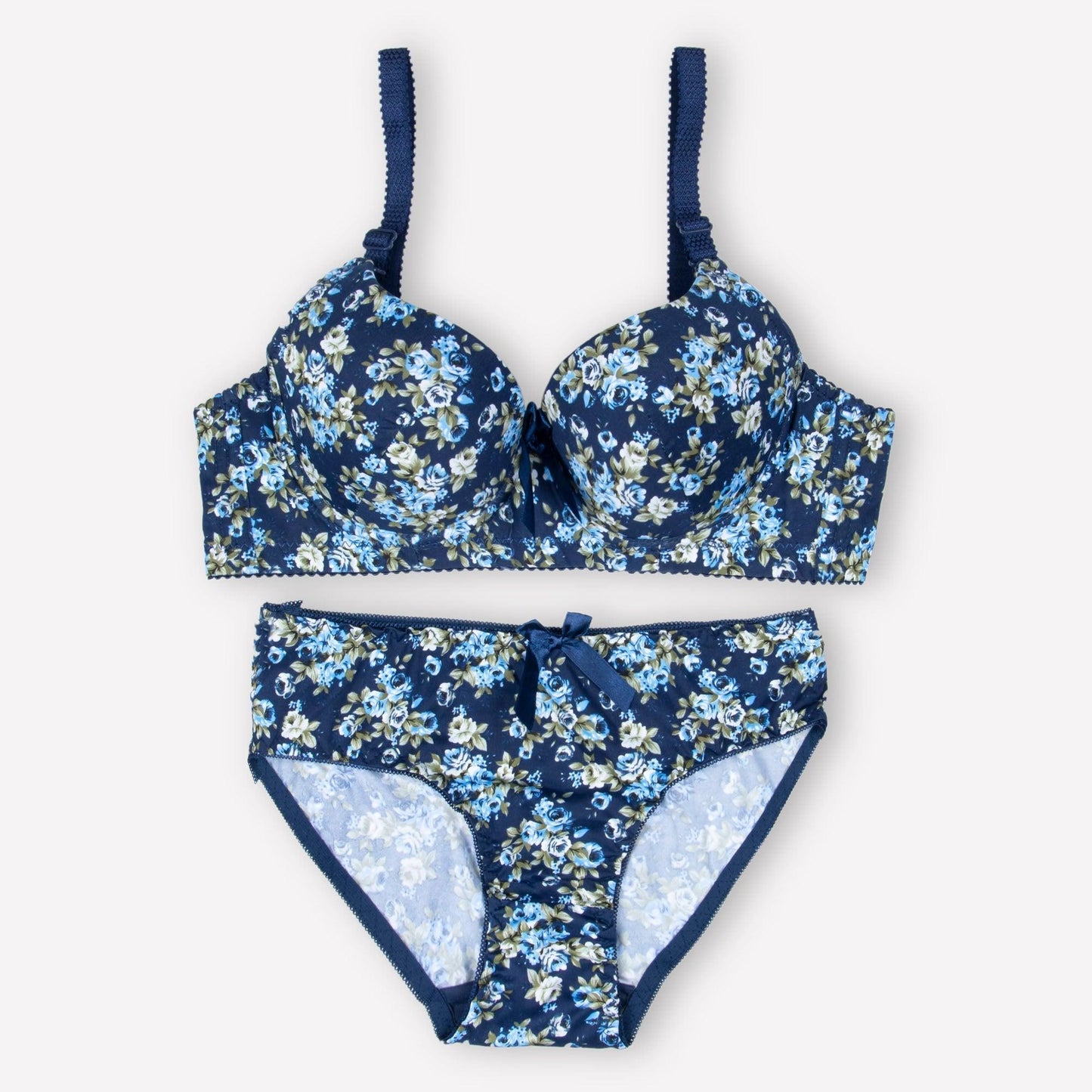Pack Of 3 (Pink+Red+Blue) - Floral Padded Set