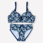 Pack Of 2 (Pink & Blue) - Floral Padded Set