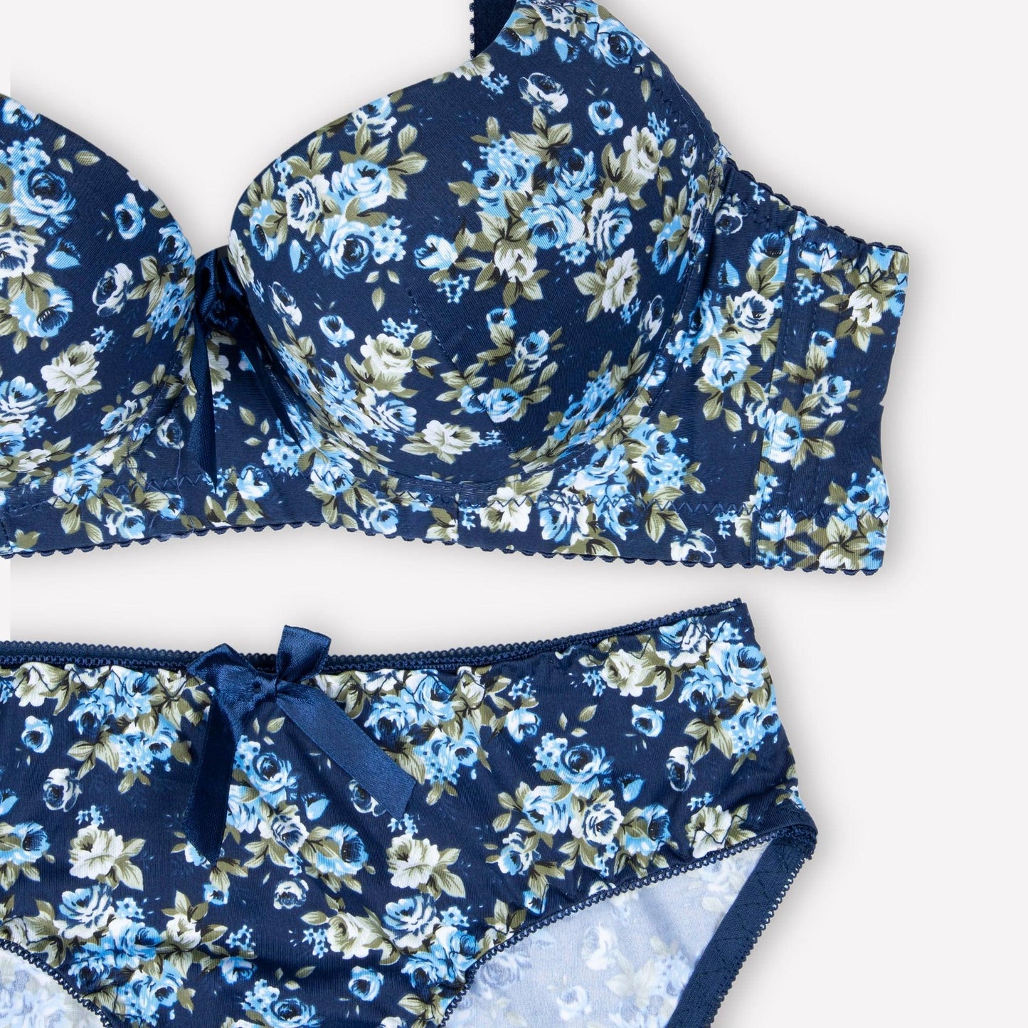 Pack Of 3 (Pink+Red+Blue) - Floral Padded Set