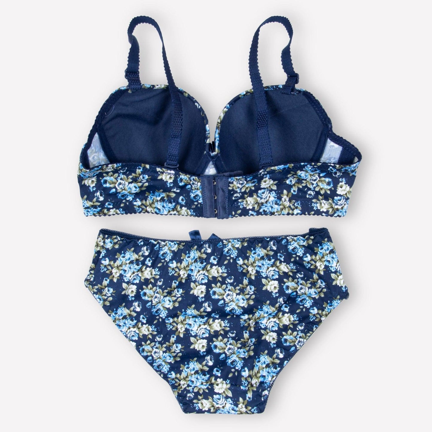 Pack Of 3 (Pink+Red+Blue) - Floral Padded Set