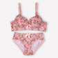 Pack Of 2 (Pink & Black) - Floral Padded Set