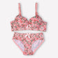 Pack Of 2 (Pink & Red) - Floral Padded Set