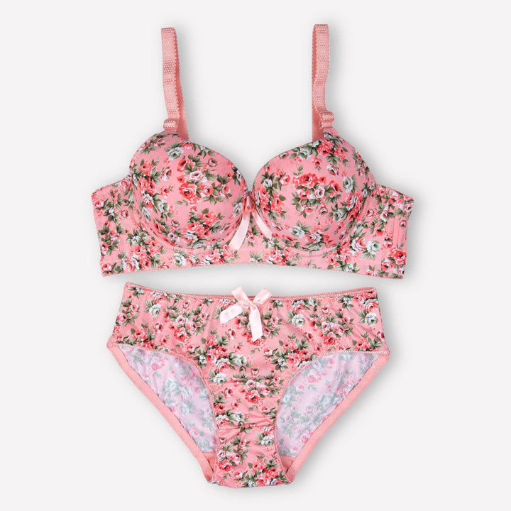 Blue Floral Padded Set - Espicopink