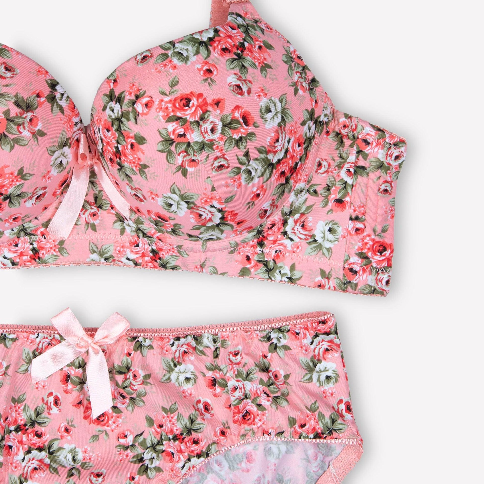 Red Floral Padded Set - Espicopink