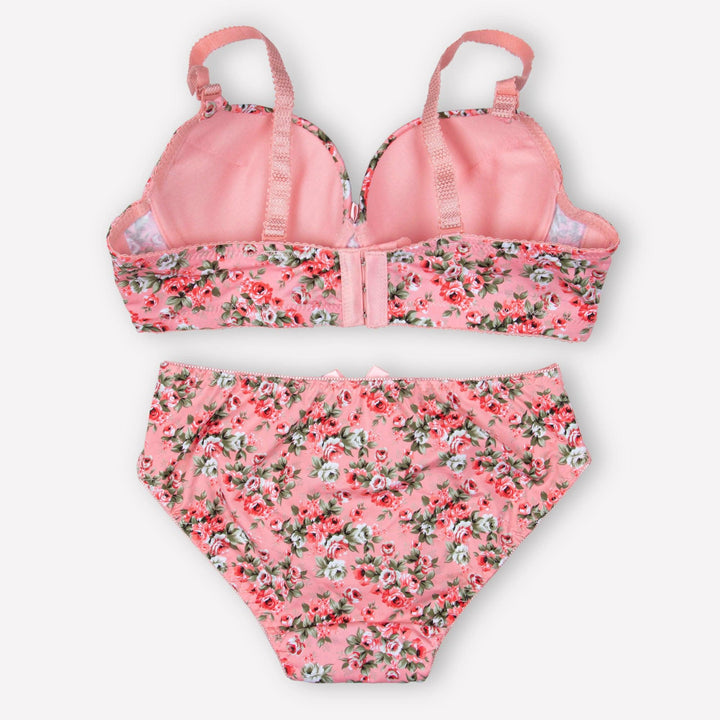 Black Floral Padded Set - Espicopink