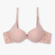 Beige Sugar Lacy Bra - Espicopink
