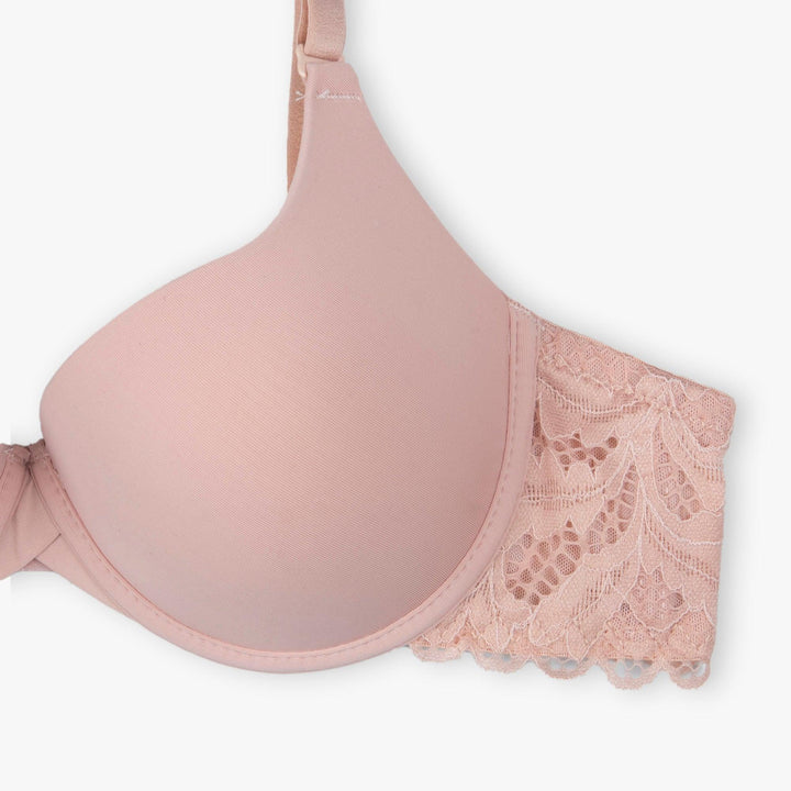 Beige Sugar Lacy Bra - Espicopink