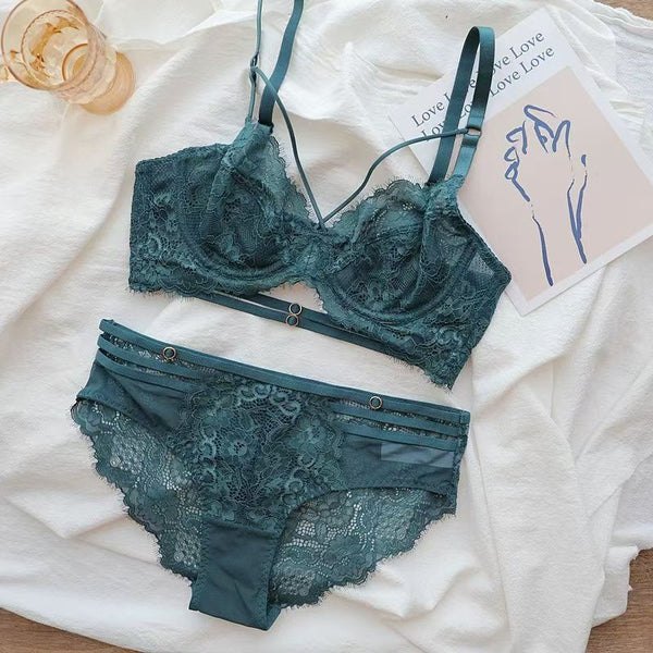 Green Luscious Laced Bra and Panty Set