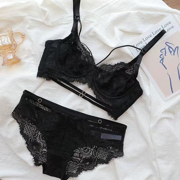 Black Luscious Laced Bra and Panty Set