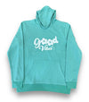 Light Green Good Vibes Hoodie For Her