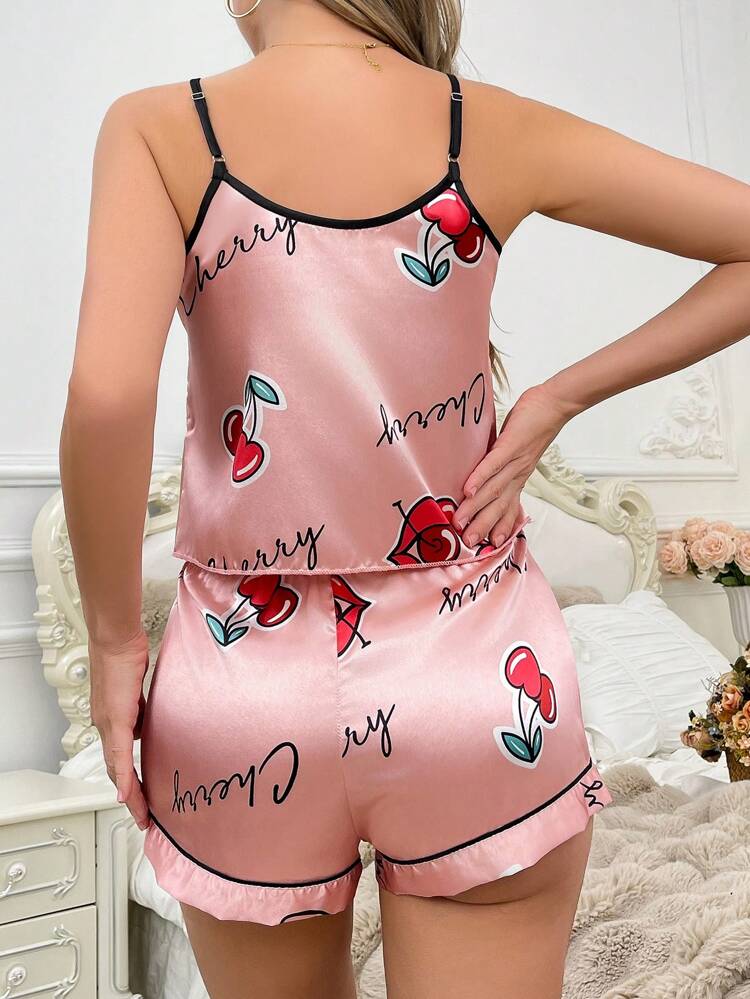 Pink Sultry Short Cami Set