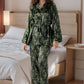 5 pcs Luxury Loungewear - Green Petals (Shirt+Trouser+Hair Band+Eye Masks+Pony) (Copy)
