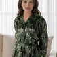 5 pcs Luxury Loungewear - Green Petals (Shirt+Trouser+Hair Band+Eye Masks+Pony) (Copy)