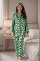 5 pcs Luxury Loungewear - Grassy (Shirt+Trouser+Hair Band+Eye Masks+Pony) (Copy) (Copy)