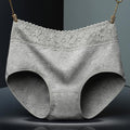 Super Soft Cotton High Waist Leak Proof Period Panties - Black