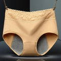 Super Soft Cotton High Waist Leak Proof Period Panties - Black