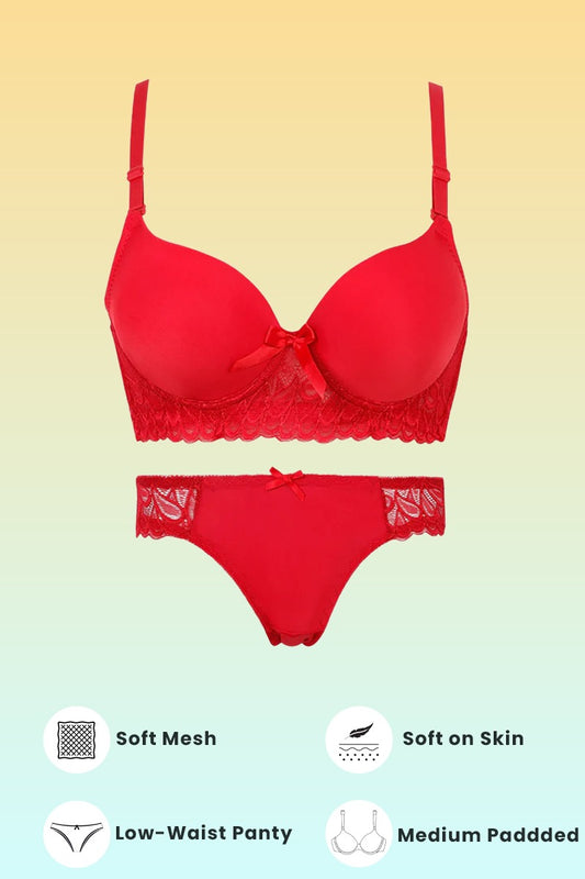 Black Set Laced Canna Padded