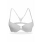 White Venessa Front-Open Bra - Espicopink