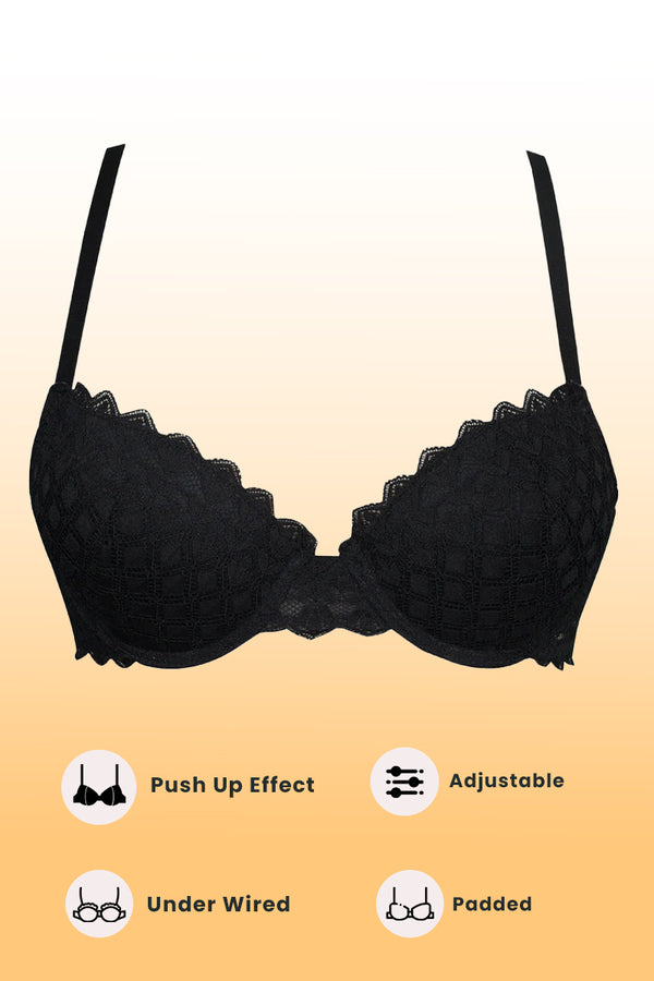 Black Turkish Imported Padded Bra