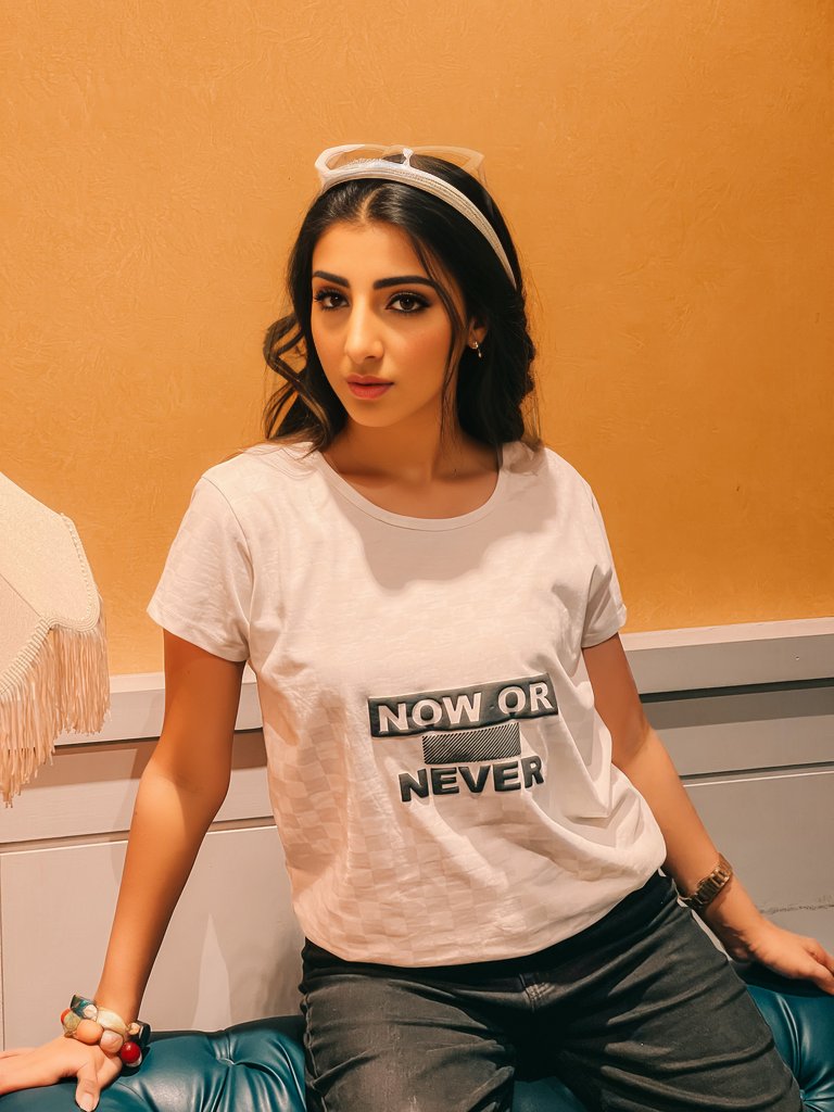 Short Sleeve Embosed T-shirts - Now or Never