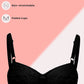 Lavender - Cotton Padded Wirefree Embroidered Bra