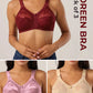 (Pack of 3) Doreen Bra - Cotton Full Coverage Non-Padded Wirefree Bra