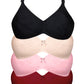 (Pack of 4) Luxury Essential Cotton Bras for Everyday Wear
