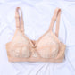 Black Nylon Cross Non Padded Lacy Bra - Espicopink