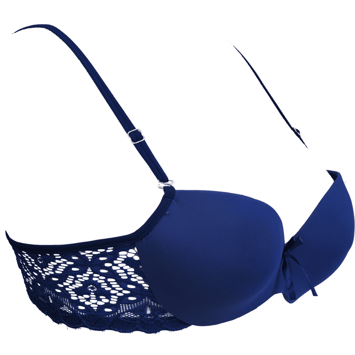 Maroon Medusa Padded Balconette Bra - Espicopink
