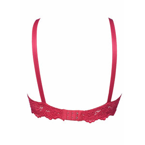 Broom Tea-Pink Wired / Non-Wired Light Padded European Lace Bra - Espicopink