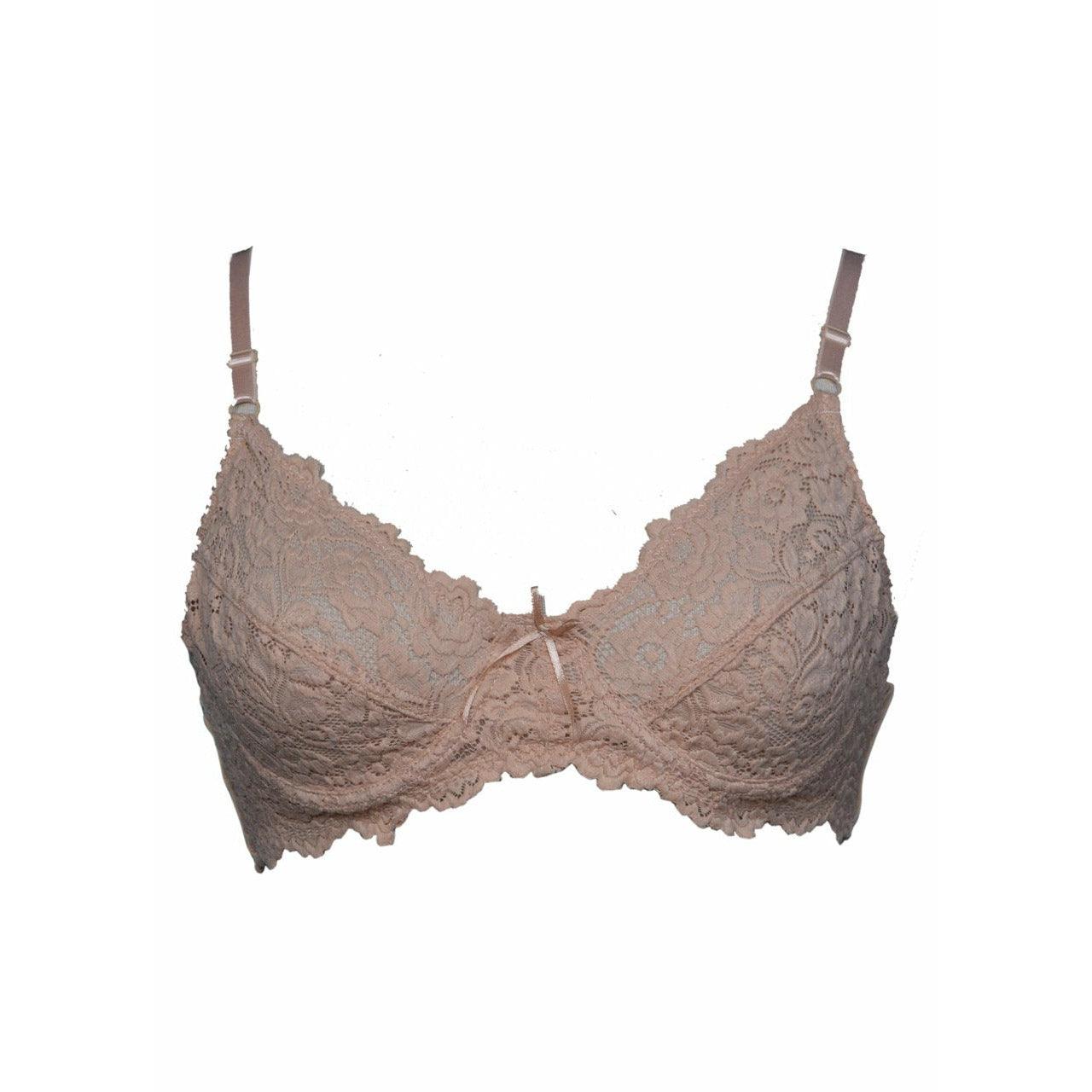 Skin Underwired Net Bra - Espicopink