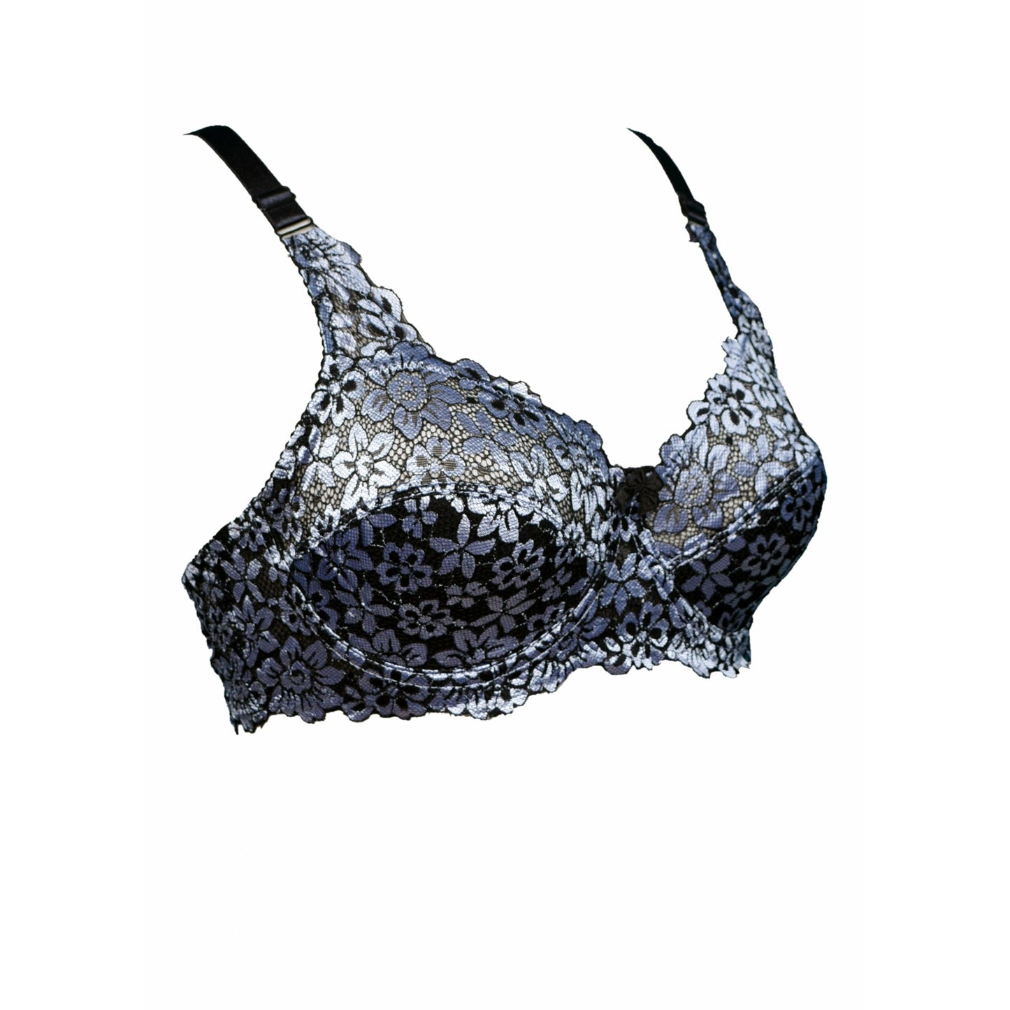Spirea - Light Padded Wired / Non Wired Floral Mesh Bra - Espicopink