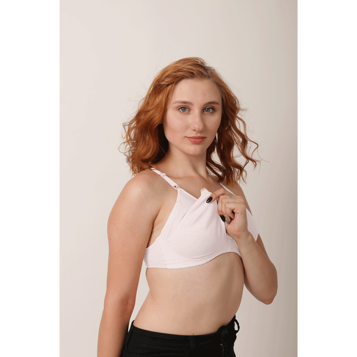 Black Mimosa - Comfiest Open Cups With Clip Nursing / Maternity Bra - Espicopink