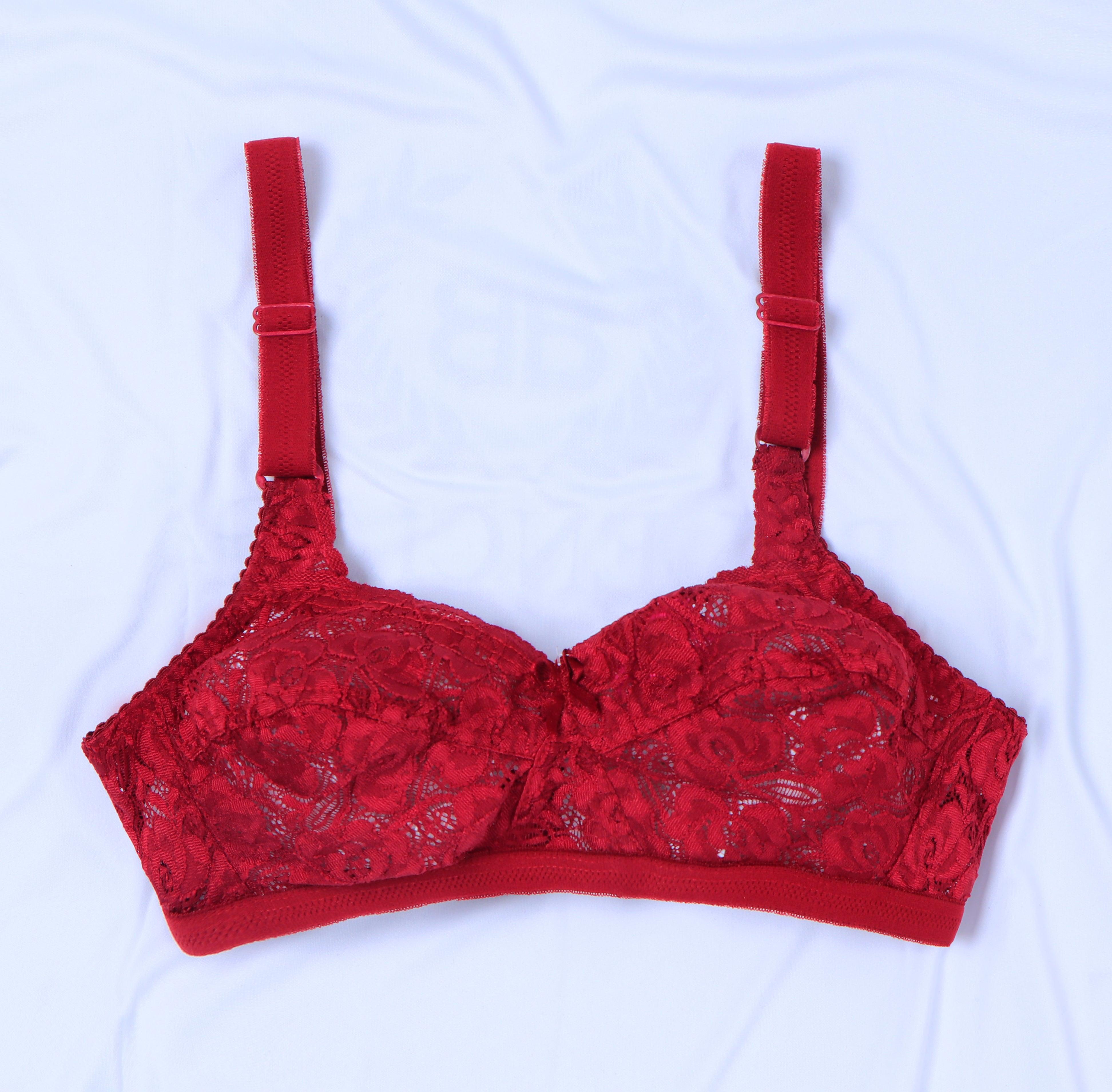 Maroon Sage - Breathable Non Padded Wirefree Net Bra - Espicopink