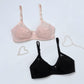 Skin Saffron - Non Padded Embroidered Mesh Bra - Espicopink