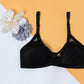 Skin Saffron - Non Padded Embroidered Mesh Bra - Espicopink