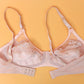 Skin Saffron - Non Padded Embroidered Mesh Bra - Espicopink