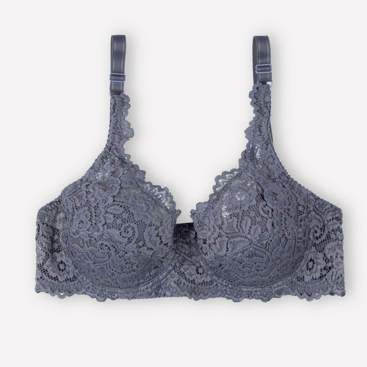 Broom - Wired / Non-Wired Light Padded European Lace Bra - Espicopink