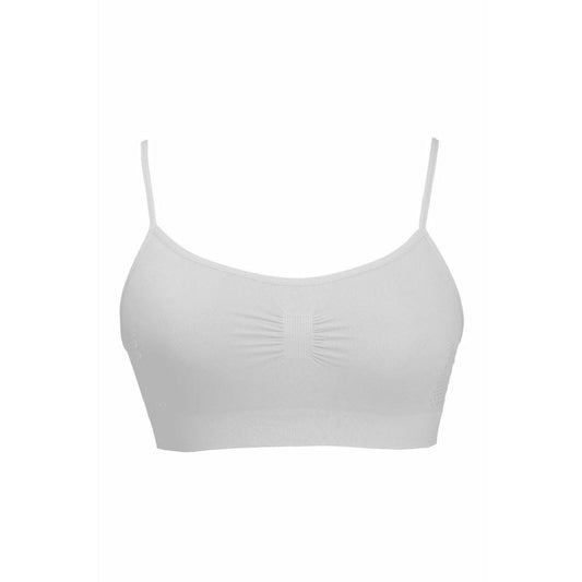 White Non-Padded Scilla Sports Bra - Espicopink