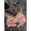 Buttercup-Knitted cotton Sweat Free Bra with a Lace Stripe - Espicopink
