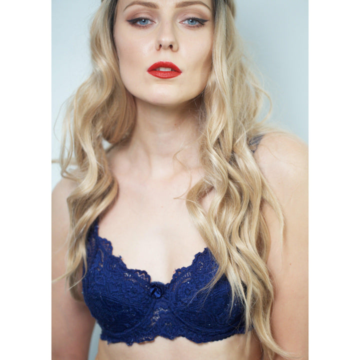 Skin Broom - Wired / Non-Wired Light Padded European Lace Bra - Espicopink